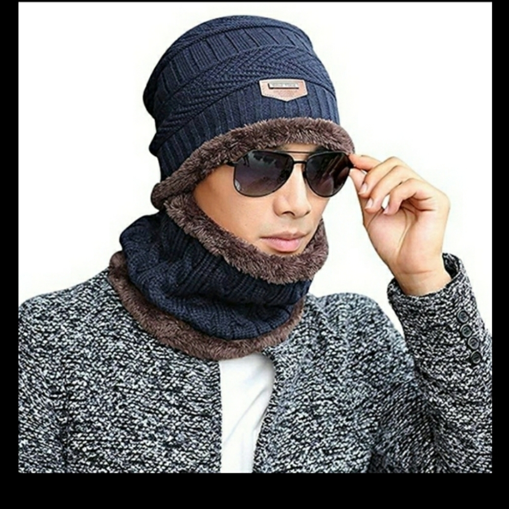 2 PIECES WINTER BEANIE HAT SCARF SET WA - Picture 4 of 12